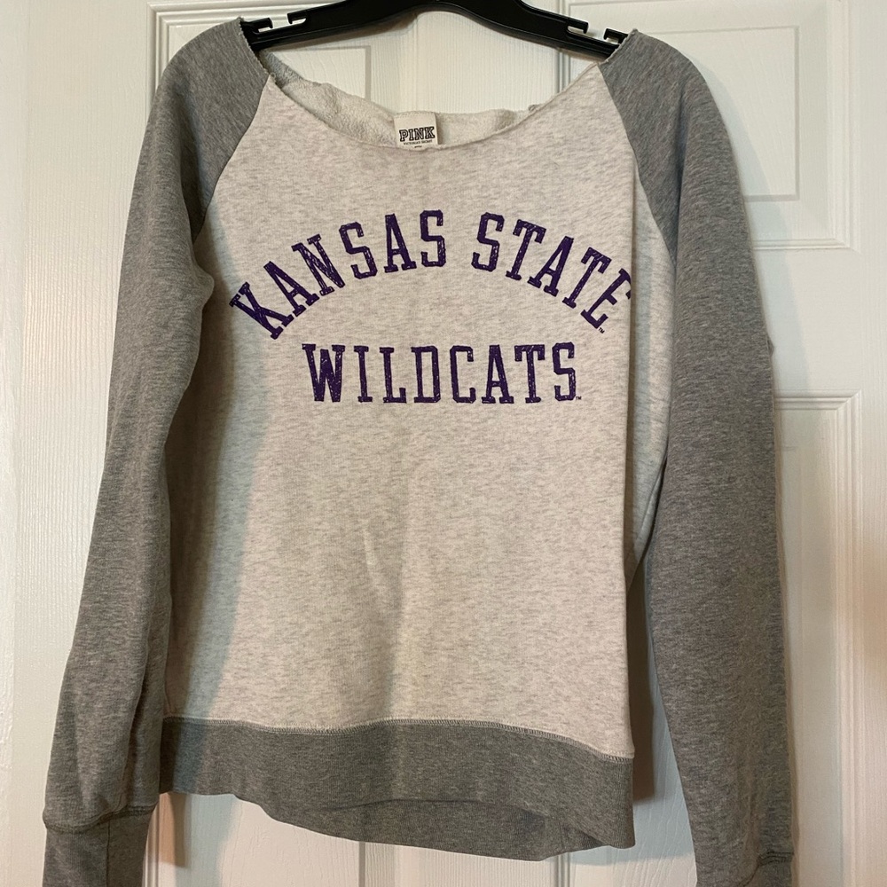 Kansas State University Off-Shoulder Sweater